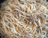 超簡単たらことちりめんじゃこの和風パスタ作り方3写真