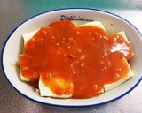余ったミートソースでヘルシー豆腐グラタン作り方2写真