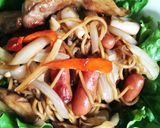 簡単！豚バラのっけもり焼きそば作り方13写真