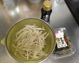 簡単おつまみ☆もやしの高菜和え作り方1写真