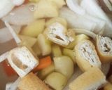 ゴボウとたくさん野菜と豆腐の味噌汁作り方5写真
