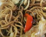 卵で焼きそば巻き巻き作り方3写真