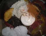 FPで❤ノンオイル黒ゴマおさつケーキ作り方2写真