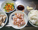簡単！新玉ねぎのバターしょう油ライス作り方1写真