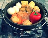 ダッチオーブンですだち鶏のローストチキン作り方3写真