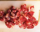 パクチーとラム肉！うま～豚丼のタレで！作り方1写真