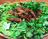 パクチーとラム肉！うま～豚丼のタレで！作り方5写真