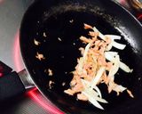 お茶漬けの元で簡単和風パスタ作り方1写真