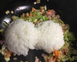 チャーハン(紫玉ねぎの甘酢漬け入りです)作り方7写真
