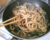 ランチ♪もやしとニラのオイスター焼うどん作り方5写真