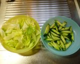 ノンオイル♡ポテトチップスで作るサラダ作り方1写真
