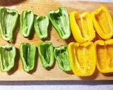 チーズとろとろ♪彩りピーマンの肉詰め♪作り方4写真