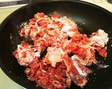 *牛肉と豆腐のにんにく照り焼き*作り方2写真