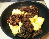 *牛肉と豆腐のにんにく照り焼き*作り方5写真