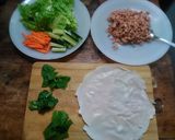 タイの鶏ひき肉・ハーブの生春巻き作り方5写真