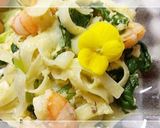 エビとほうれん草の簡単カルボナーラ♪作り方7写真