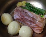 圧力鍋で☆豚もも肉と新じゃがの黒酢煮作り方2写真
