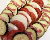 簡単♪レンジとグリルで野菜の重ね焼き作り方4写真