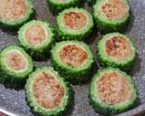 ゴーヤの肉詰め【オイスターだれでコク甘】作り方6写真