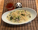 【牛乳でクリームパスタ】ホットクック調理作り方4写真
