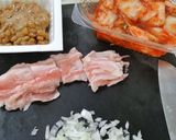 豚キム納豆焼きめし！作り方1写真