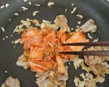 豚キム納豆焼きめし！作り方4写真