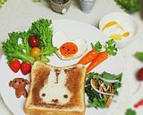 ミッフィーのココアシュガートースト♪作り方8写真
