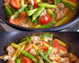 アスパラと豚バラ肉の中華風とろみ炒め作り方5写真