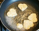 離乳食☆誕生日にハートのお豆腐ハンバーグ作り方6写真