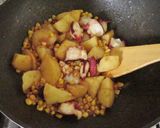 タコとじゃがいもの焼きとうもろこし炒め作り方4写真
