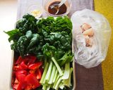 めかじきと青菜、パプリカの豆豉醤炒め作り方2写真