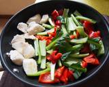 めかじきと青菜、パプリカの豆豉醤炒め作り方4写真