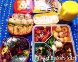 運動会お弁当簡単三段重箱盛り付け2015作り方27写真