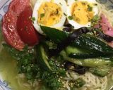 夏野菜で・冷やしぶっかけ塩ラーメン作り方4写真