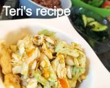トロリ半熟卵とキャベツのカレー風味サラダ作り方3写真