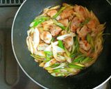 ランチ・麺類のお供にも♬ねぎ鶏たまご丼作り方8写真