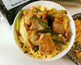 ランチ・麺類のお供にも♬ねぎ鶏たまご丼作り方10写真