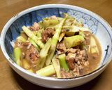 根曲がり竹のサバ味噌缶煮作り方3写真