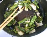 ししとう　ピーマン　エリンギのごま油炒め作り方4写真