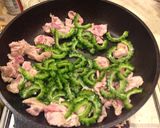 ゴーヤと豚こま肉の味噌炒め作り方5写真