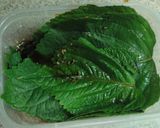 韓国の家庭の味5 エゴマの葉の醤油漬け作り方4写真