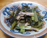 小松菜とわかめと舞茸の煮浸し作り方5写真