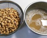 大豆水煮の煮汁の活用☆お味噌汁♪作り方1写真