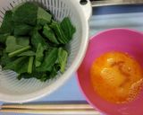 簡単！ほうれん草と卵のおうどん♡作り方2写真