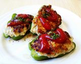 柔らかチーズ入りピーマンの肉詰め。作り方8写真