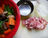 簡単！豚肉とほうれん草の中華旨煮作り方1写真