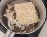 唐揚げエリンギと一緒に、塩ラーメンランチ作り方2写真