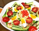 冷麦で作る旨旨冷麺(特製胡麻だれ)作り方1写真