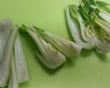 とうもろこしとチンゲン菜　炒め物とスープ作り方2写真