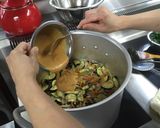 麻婆茄子　給食作り方4写真